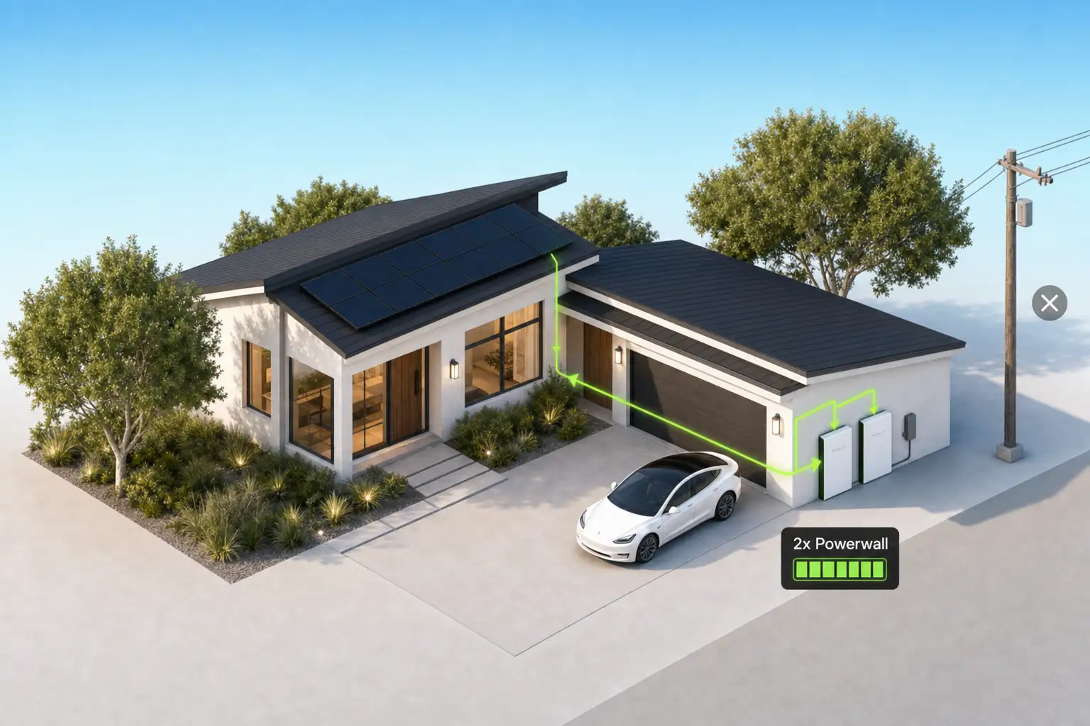 Kit SunPower 12 kWp + Tesla Powerwall 3 da 28 kWh